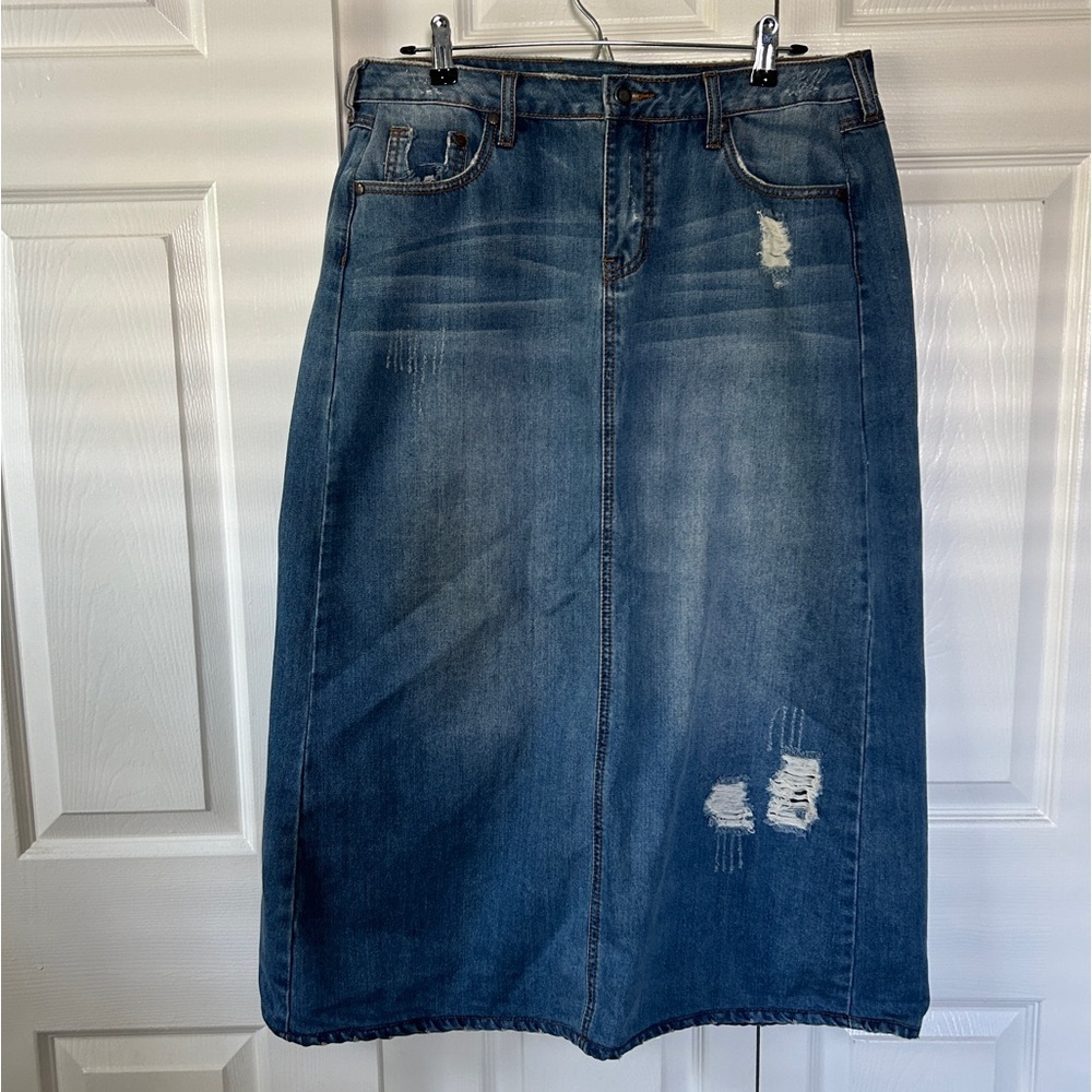 Stetson Denim Maxi Skirt- Size 16